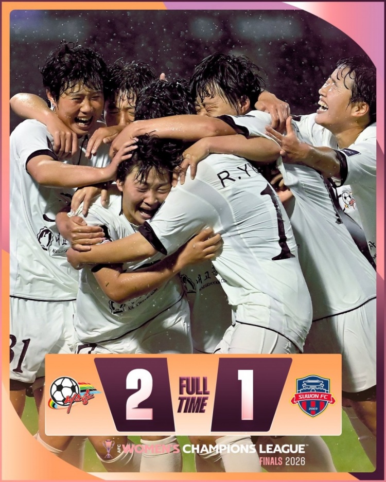 朝鲜“我的故乡”女足2-1胜韩国水原,挺进亚冠决赛